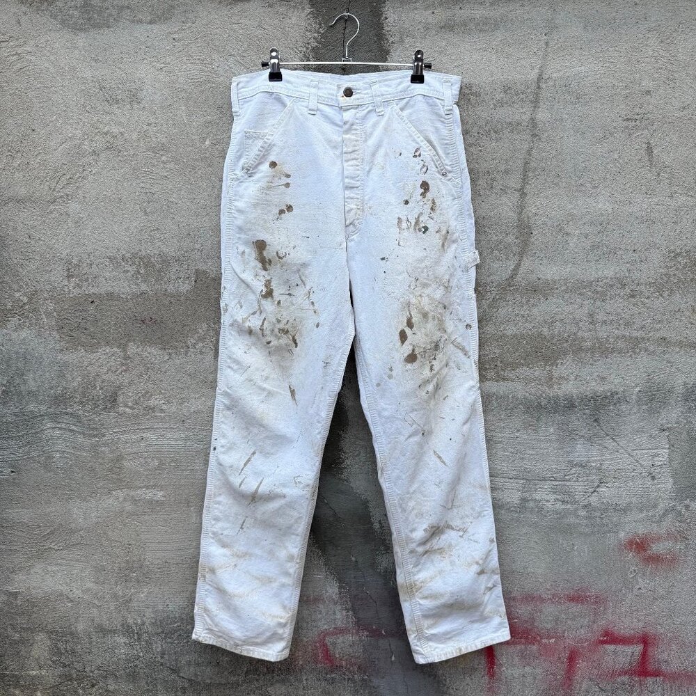 80's Stan Ray Painter White Paint Splatter Pants